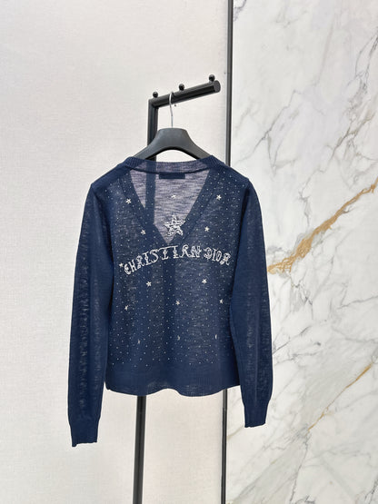 26ss Jacquard V-neck Cardigan