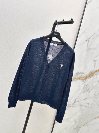 26ss Jacquard V-neck Cardigan