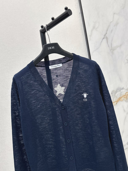 26ss Jacquard V-neck Cardigan
