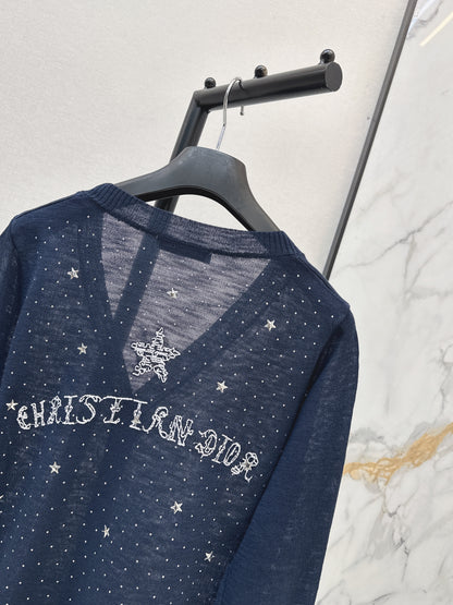 26ss Jacquard V-neck Cardigan