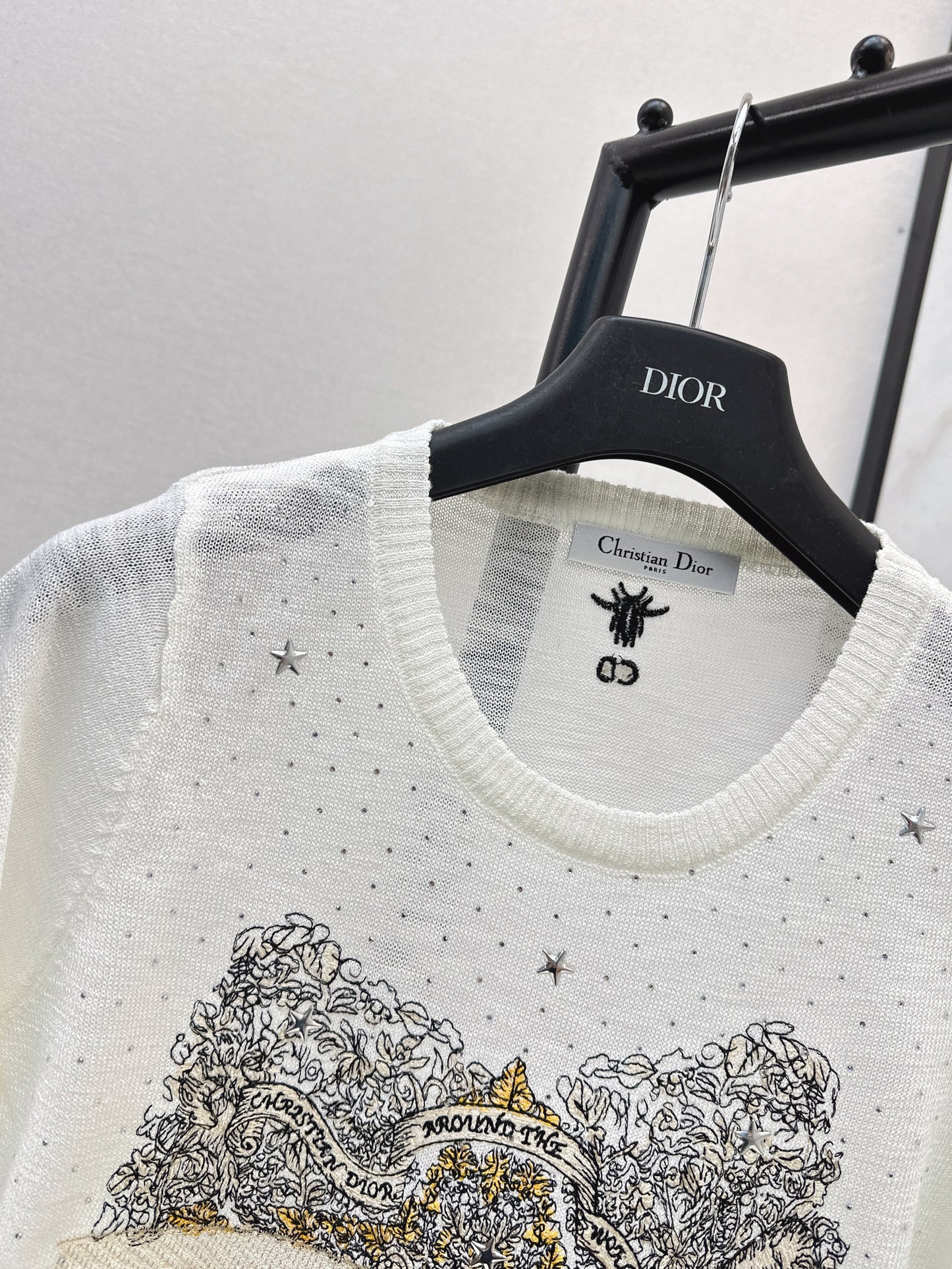26ss Embroidered Knit T-shirt