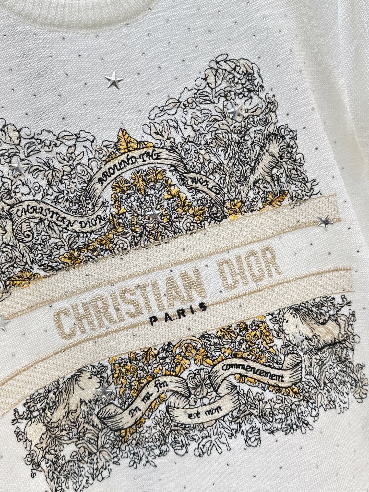 26ss Embroidered Knit T-shirt