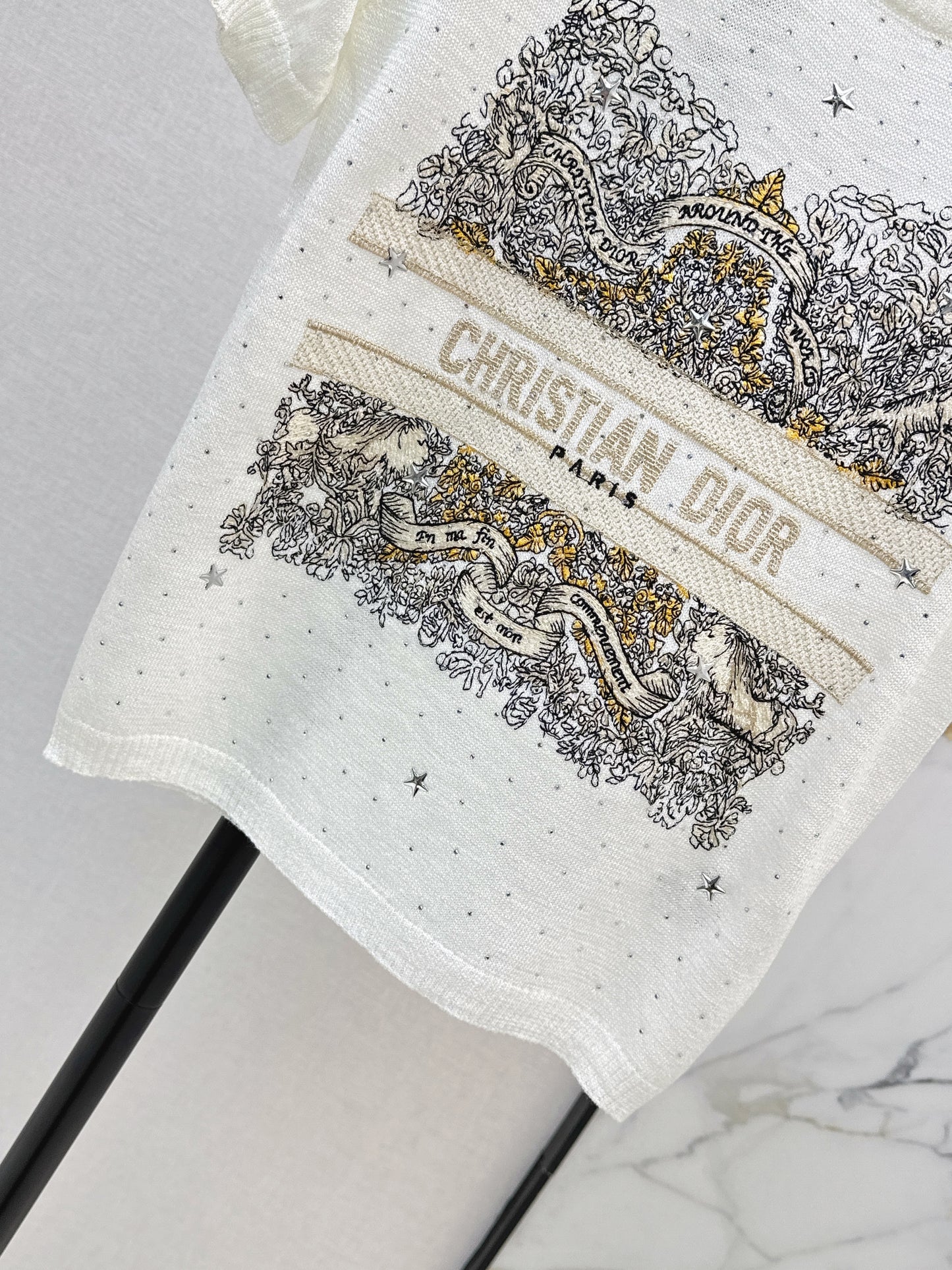 26ss Embroidered Knit T-shirt