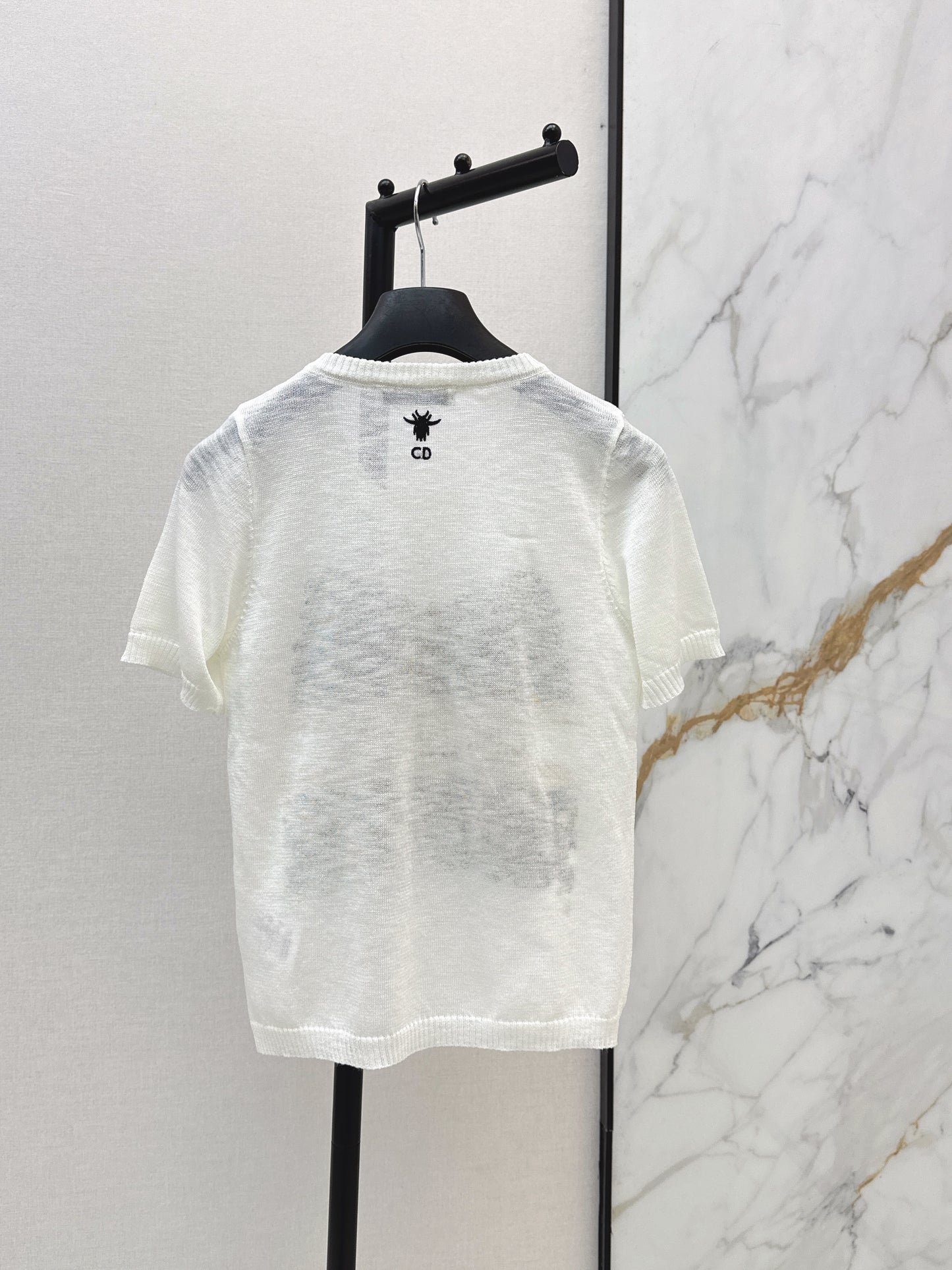 26ss Embroidered Knit T-shirt