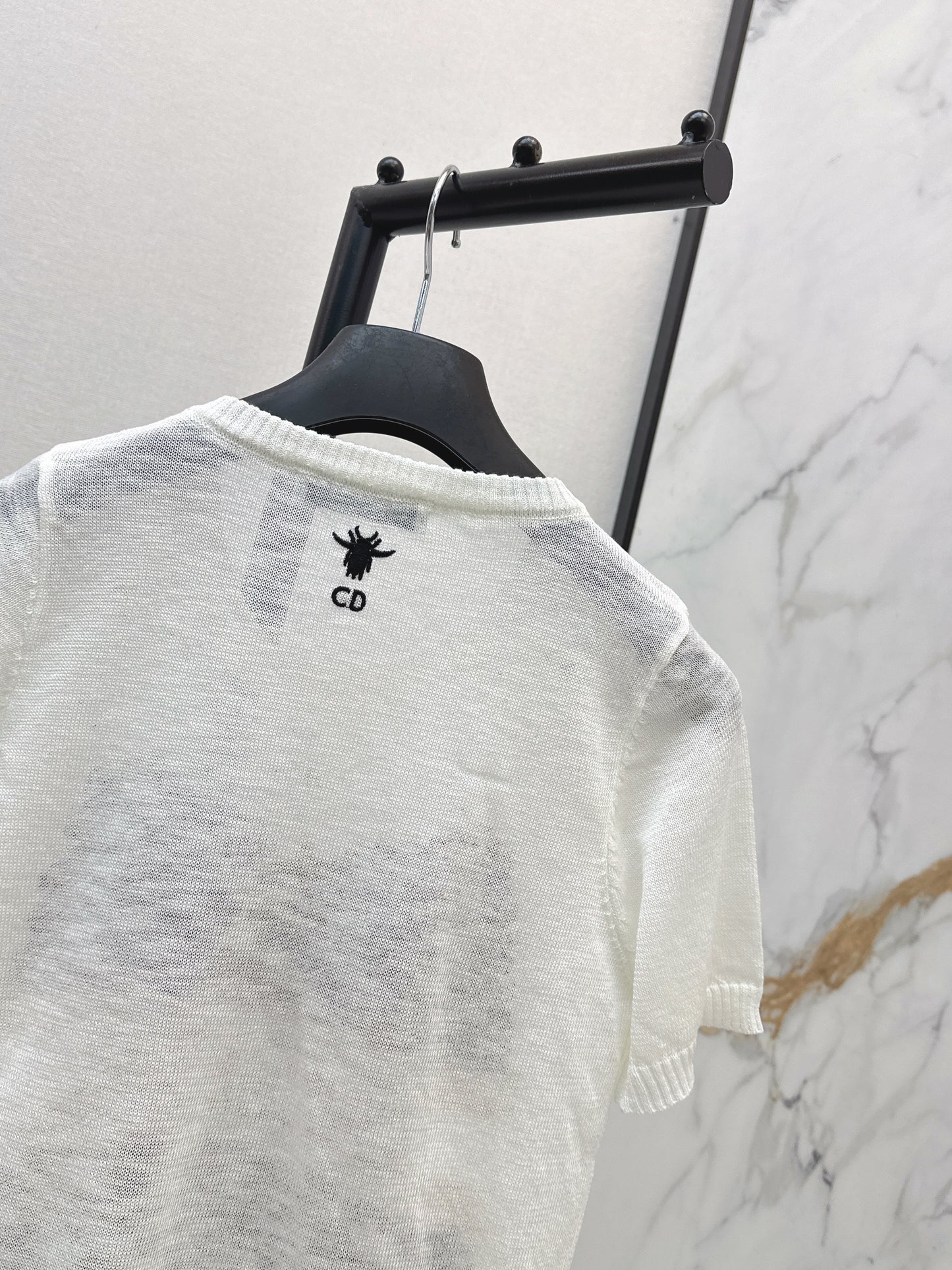 26ss Embroidered Knit T-shirt