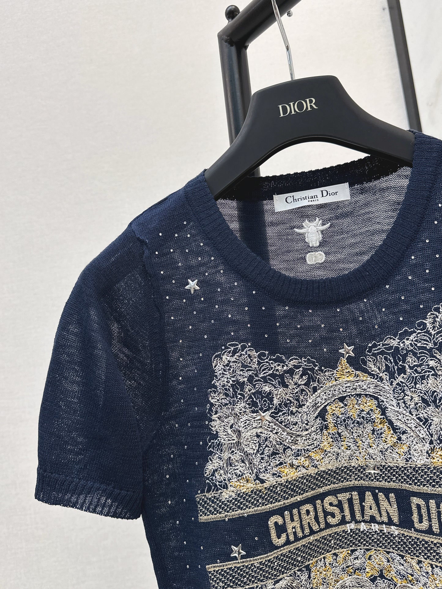 26ss Embroidered Knit T-shirt