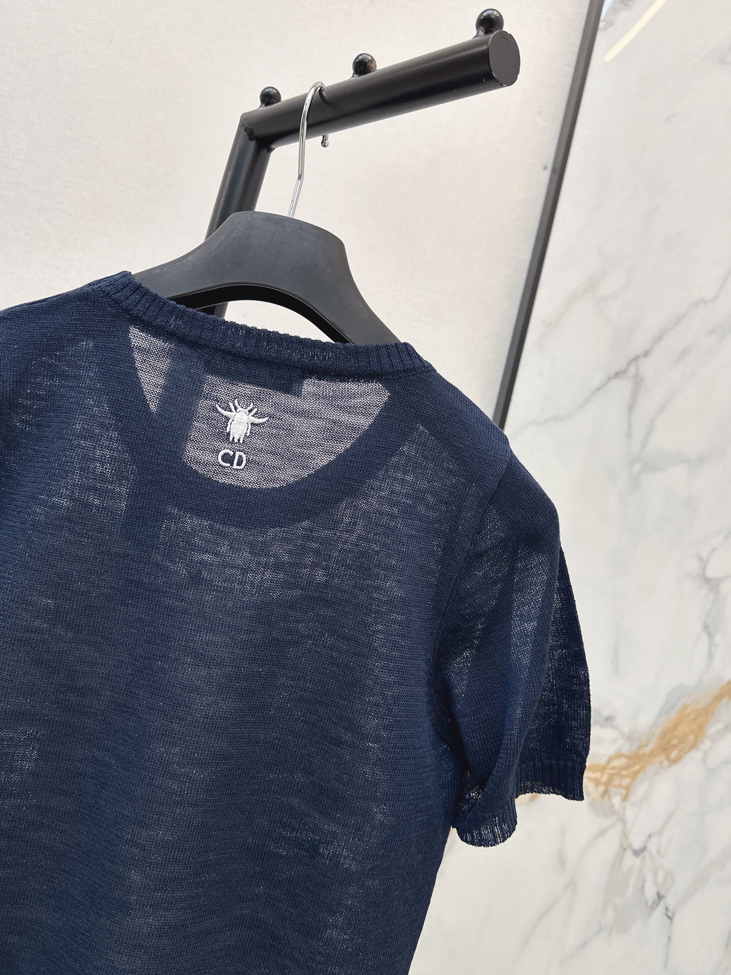 26ss Embroidered Knit T-shirt