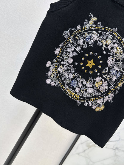 26ss Letter-print jacquard knit vest