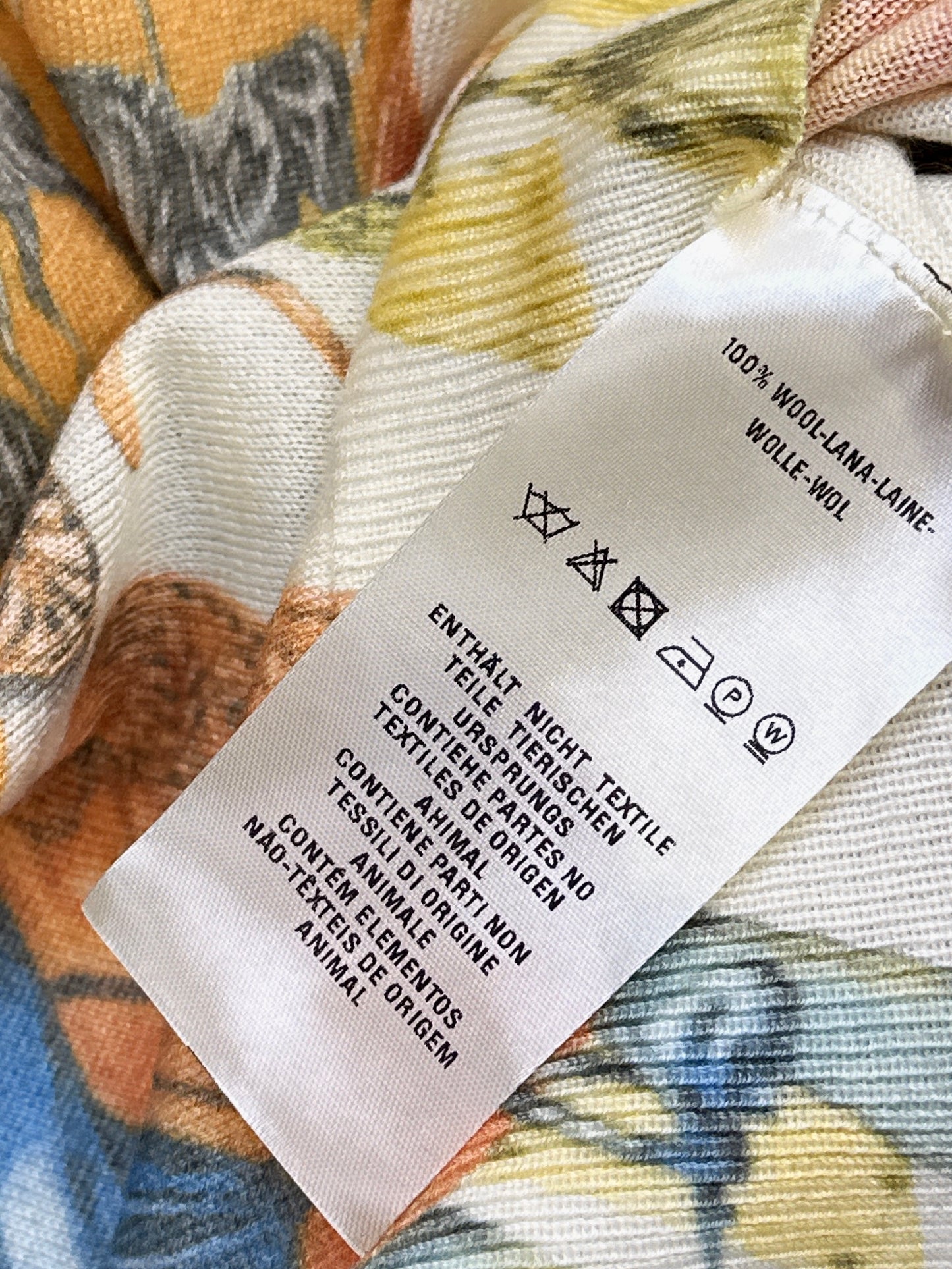 26ss Oil painting pattern knit T-shirt