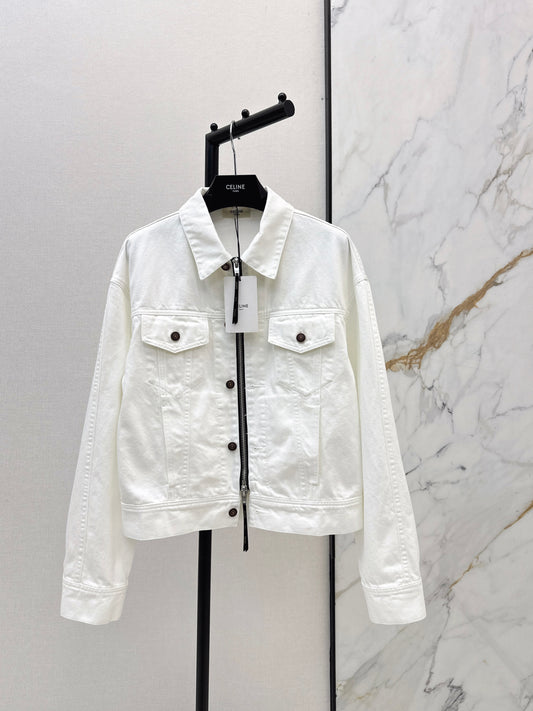 26ss Double-zip denim jacket