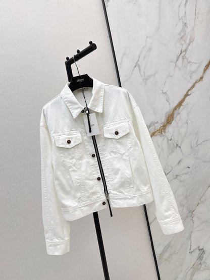 26ss Double-zip denim jacket