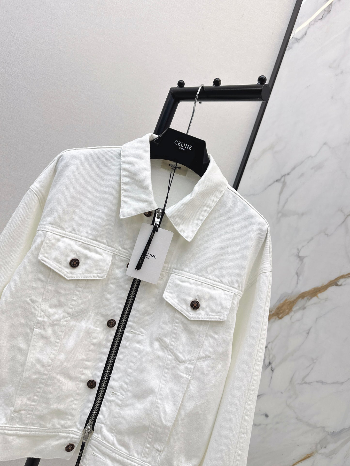 26ss Double-zip denim jacket