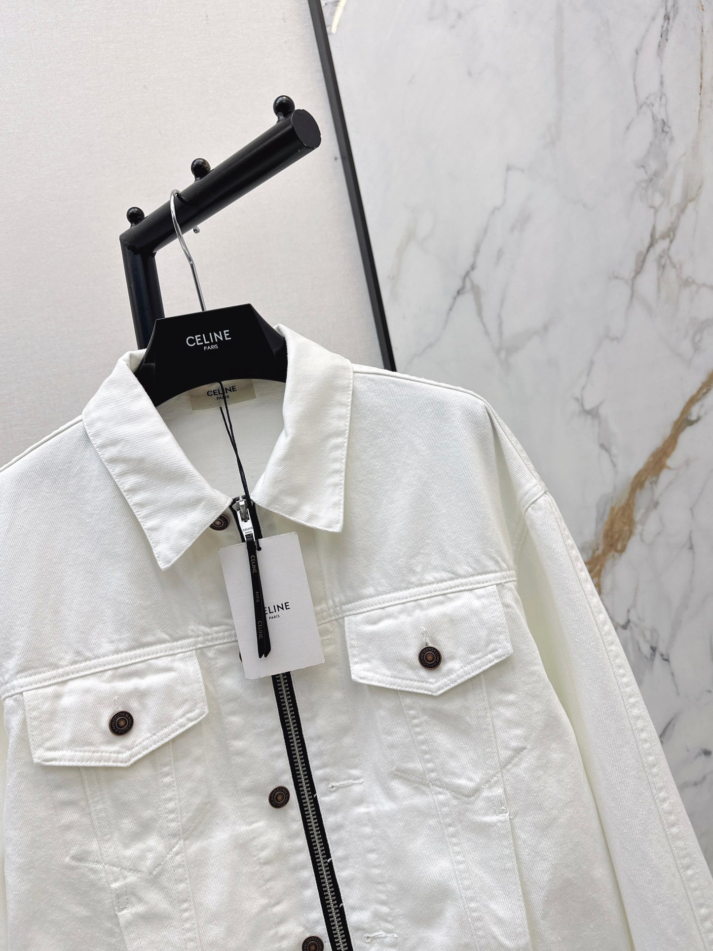 26ss Double-zip denim jacket