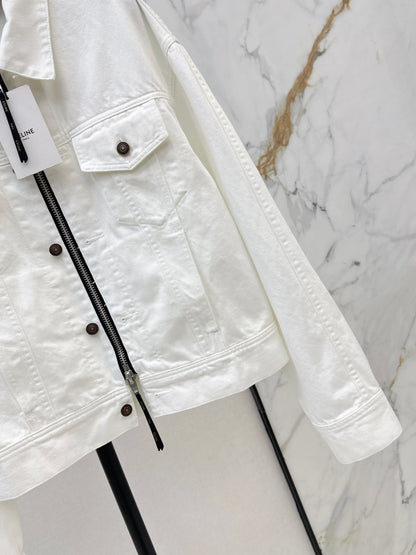 26ss Double-zip denim jacket