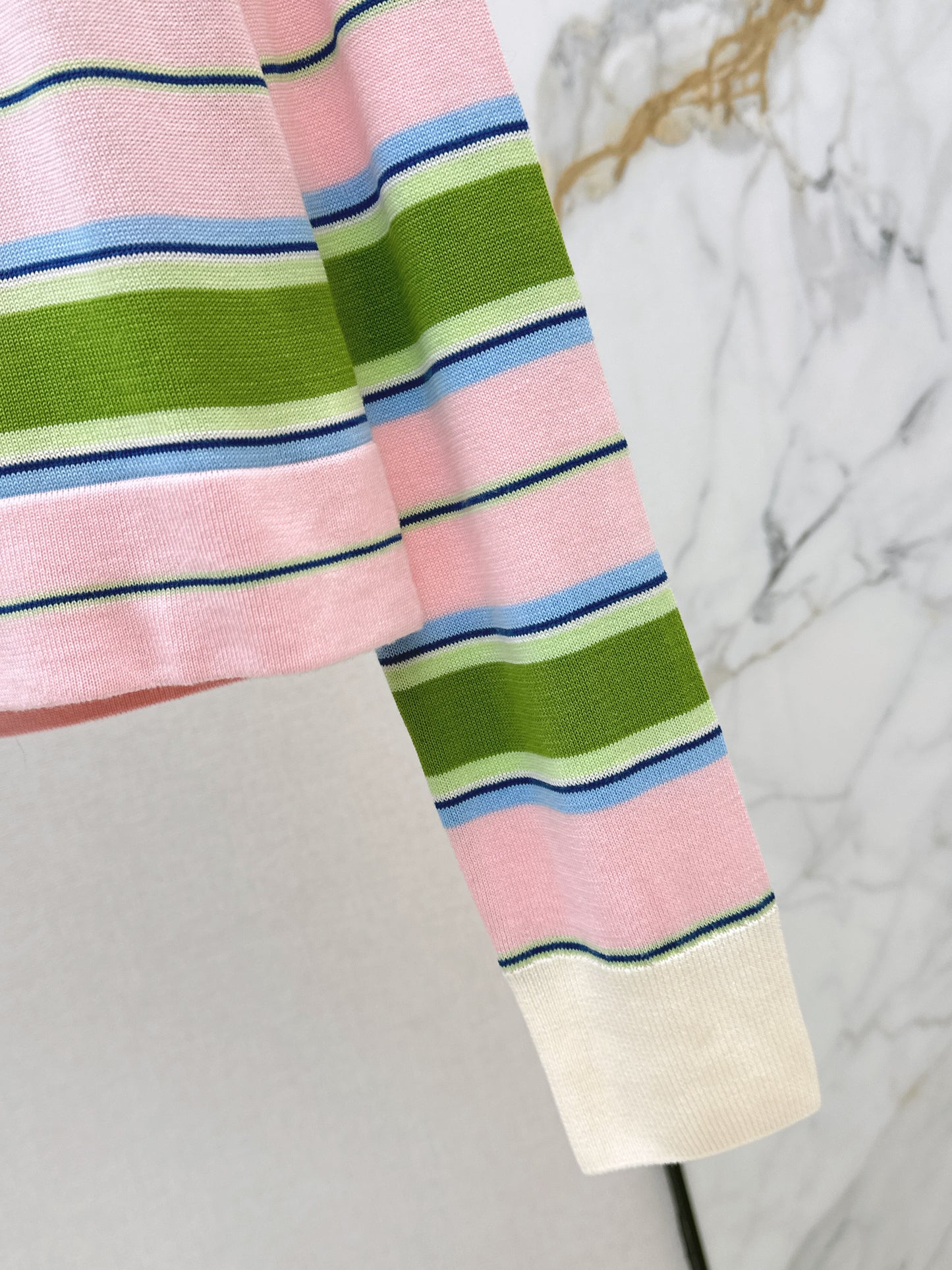 26ss Striped Polo Knit Sweater
