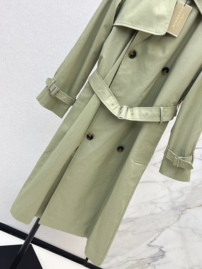 26ss Plaid-lined trench coat