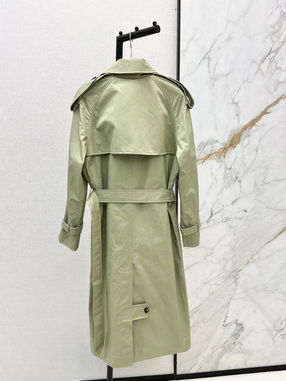 26ss Plaid-lined trench coat