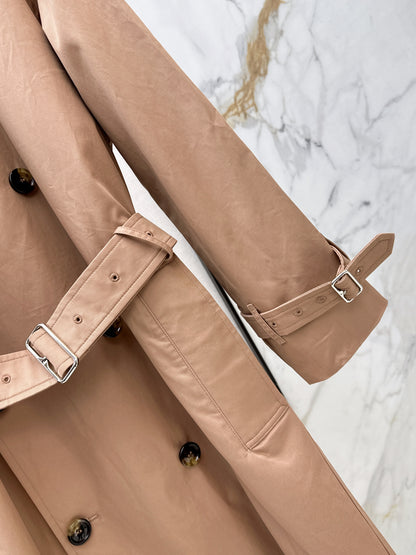 26ss Plaid-lined trench coat