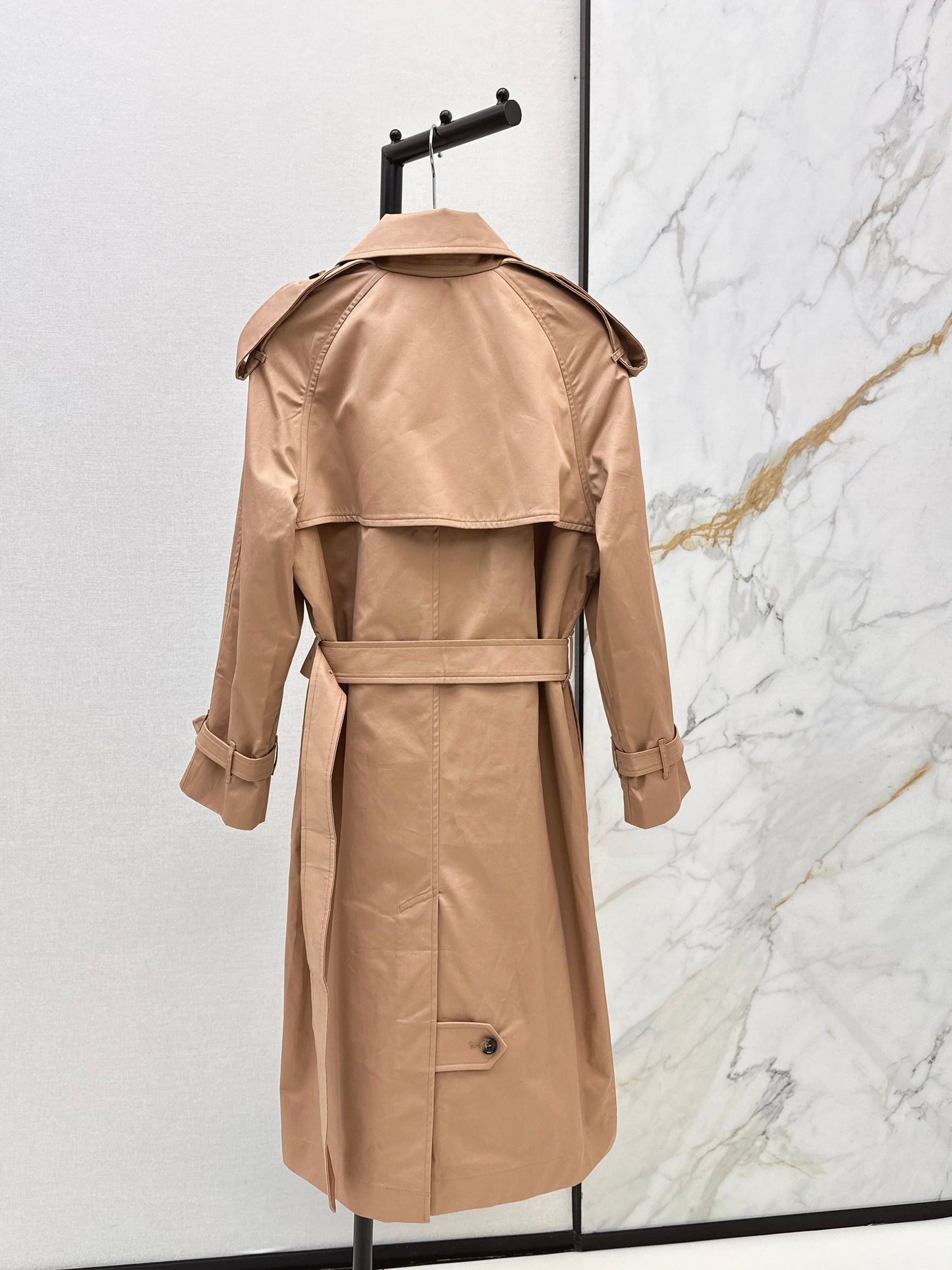 26ss Plaid-lined trench coat
