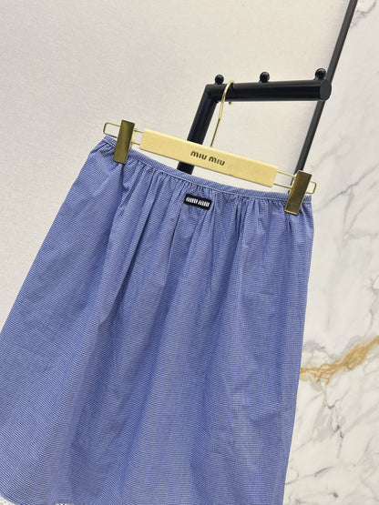 26ss Preppy Style Midi Skirt