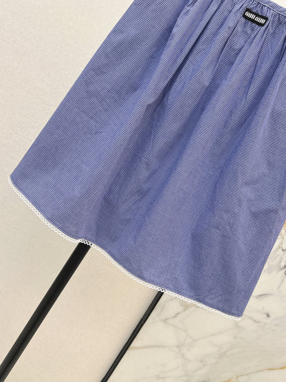 26ss Preppy Style Midi Skirt