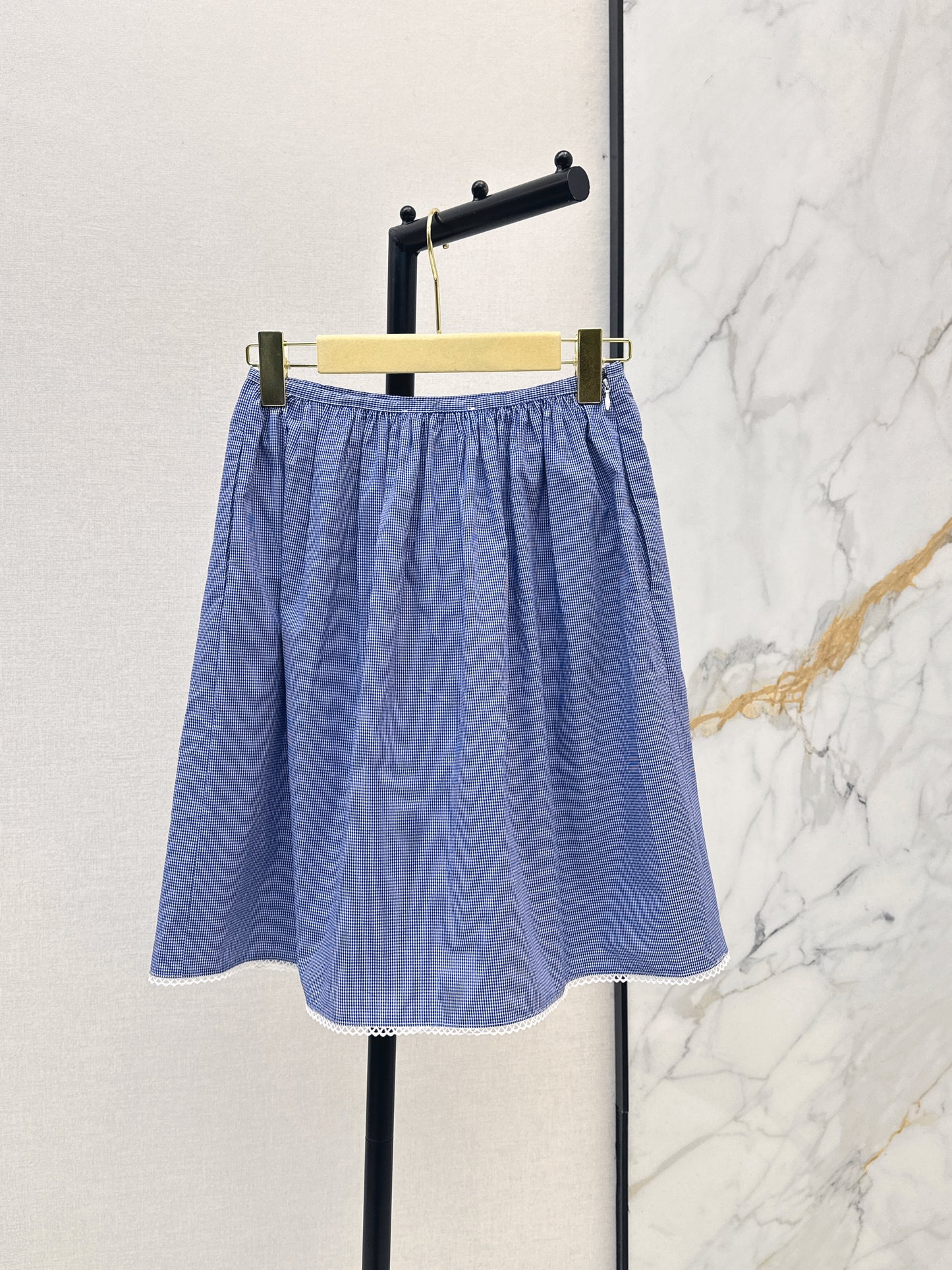 26ss Preppy Style Midi Skirt