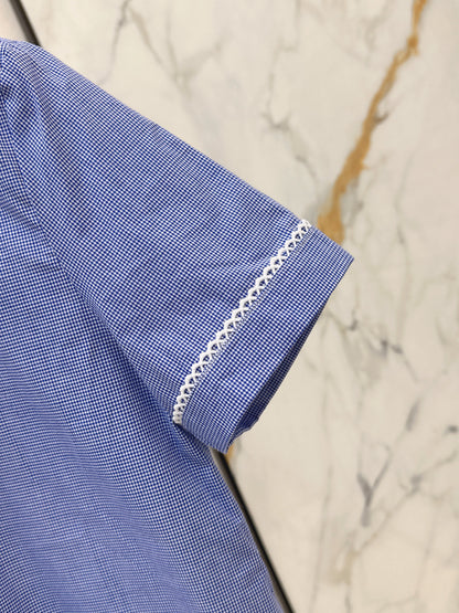 26ss Peter Pan Collar Short-Sleeve Shirt