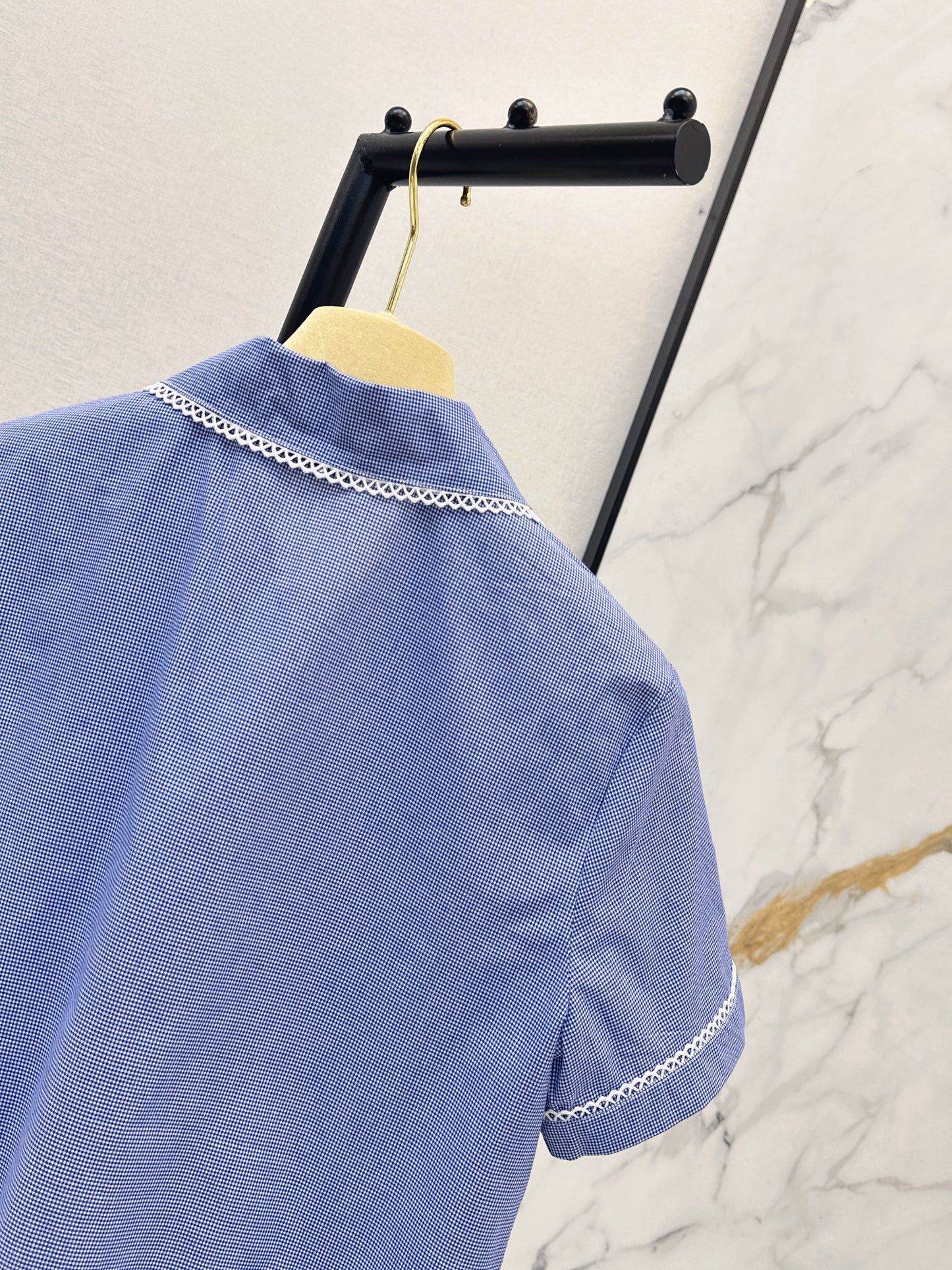 26ss Peter Pan Collar Short-Sleeve Shirt