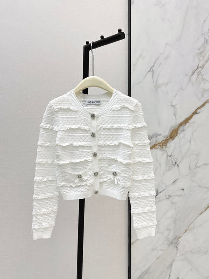 26ss Ruffled Cardigan