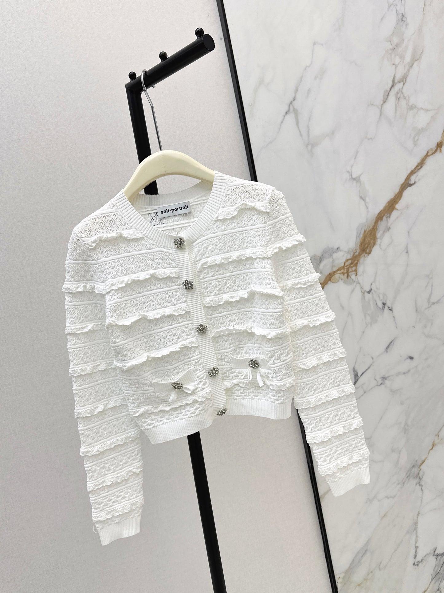 26ss Ruffled Cardigan