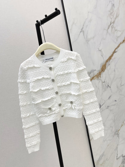 26ss Ruffled Cardigan