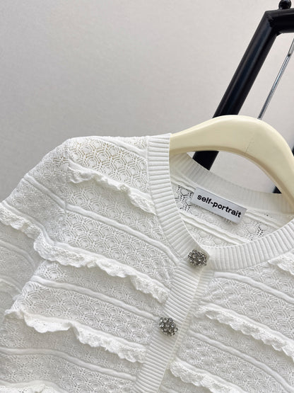 26ss Ruffled Cardigan