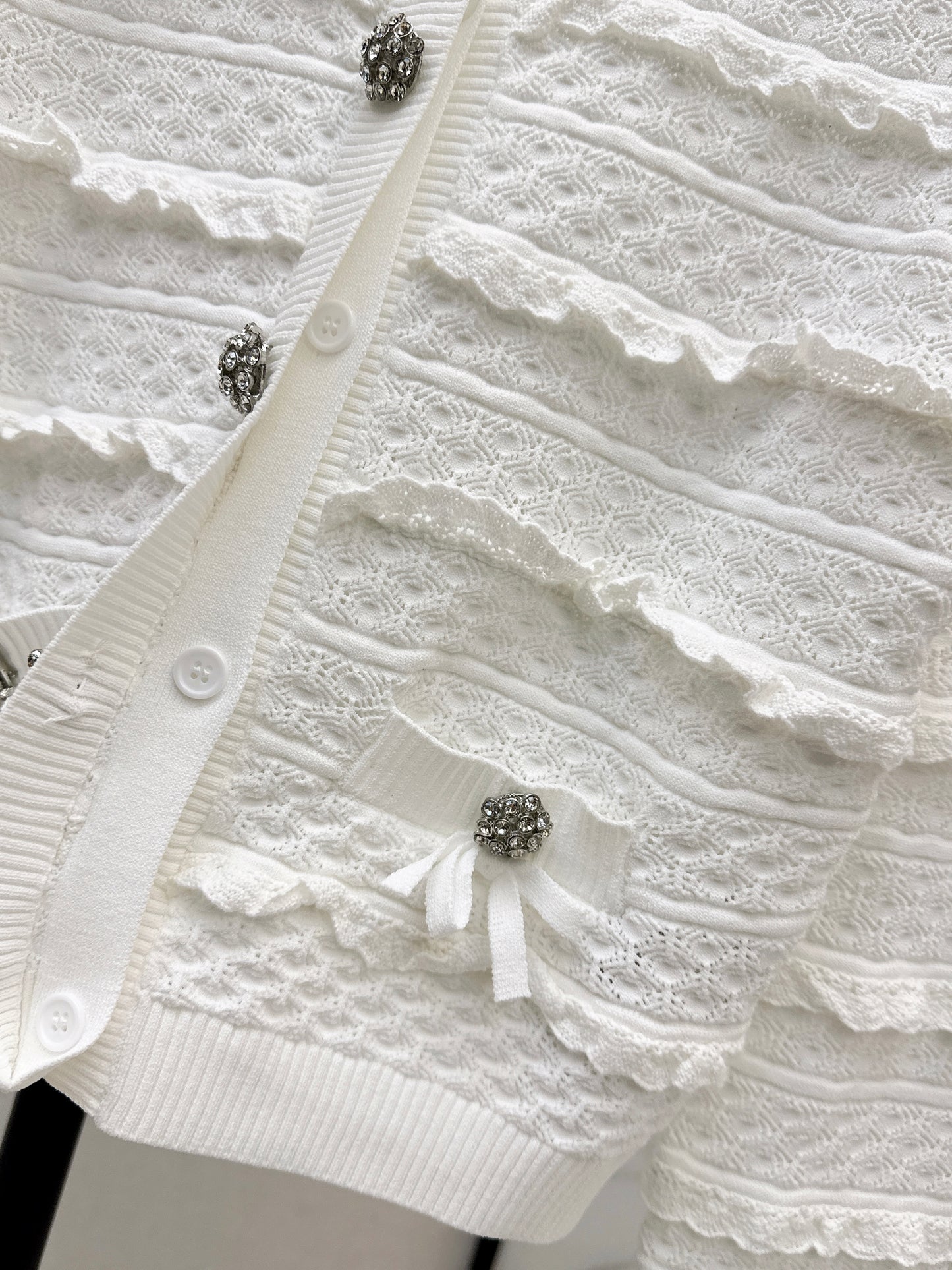 26ss Ruffled Cardigan