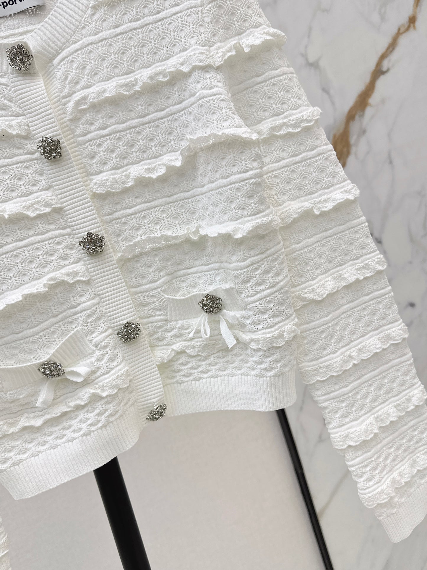 26ss Ruffled Cardigan