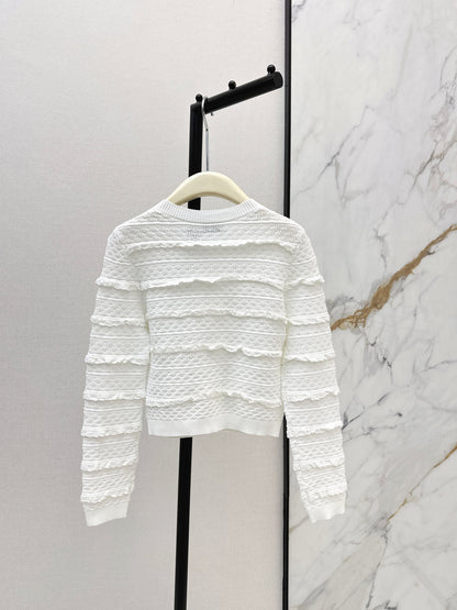 26ss Ruffled Cardigan