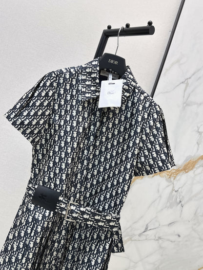 26ss Jacquard Pleated Dress