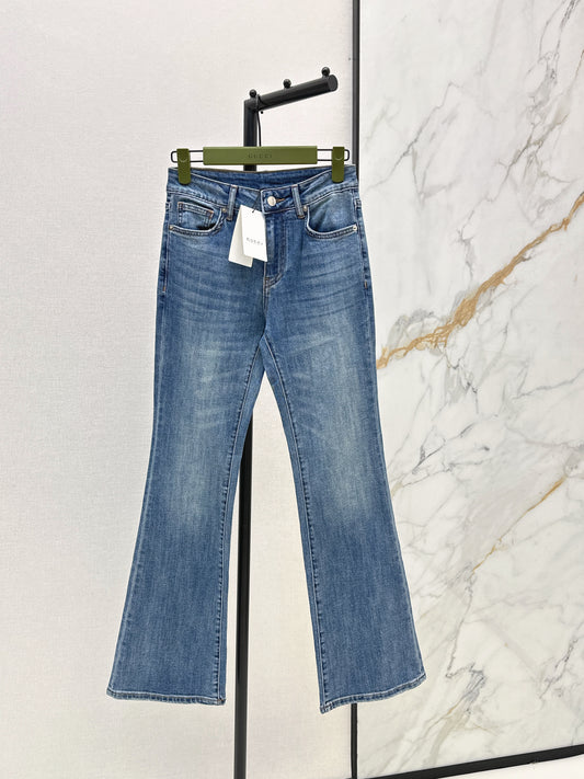 26ss Slim-fit flared jeans