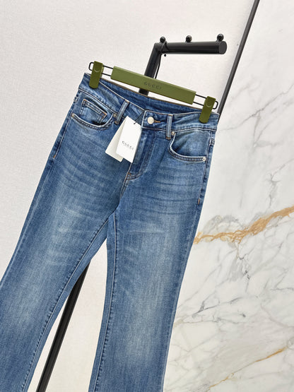 26ss Slim-fit flared jeans