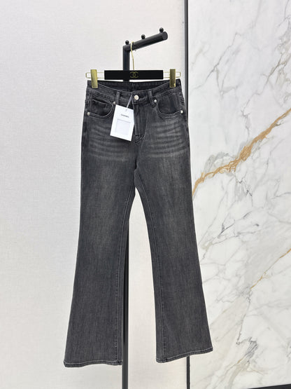 26ss Slim-fit flared jeans