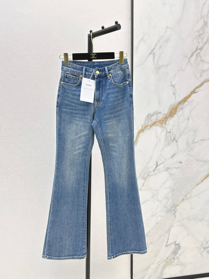 26ss Slim-fit flared jeans