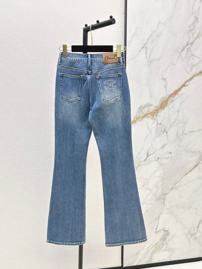 26ss Slim-fit flared jeans