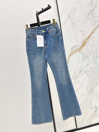 26ss Slim-fit flared jeans