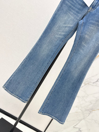 26ss Slim-fit flared jeans