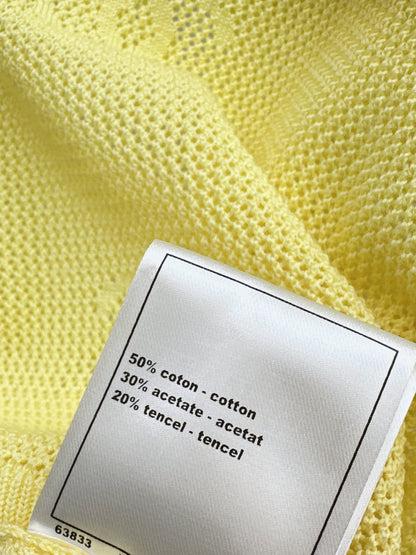 26ss Jacquard Logo Hollow Short Sleeve