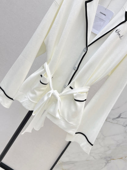 26ss Letter Embroidered Cardigan / Knitted Casual Pants