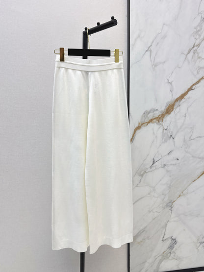 26ss Letter Embroidered Cardigan / Knitted Casual Pants