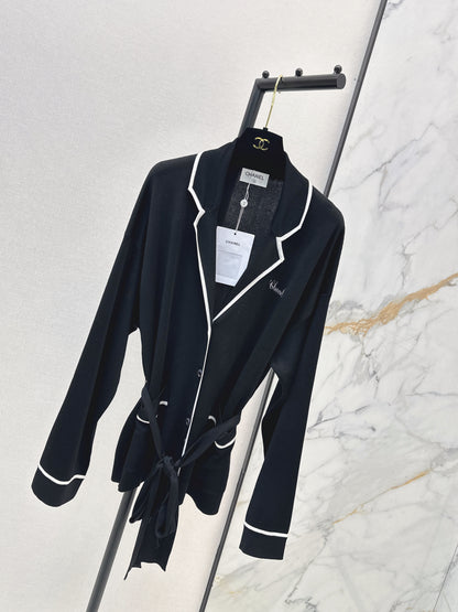 26ss Letter Embroidered Cardigan / Knitted Casual Pants