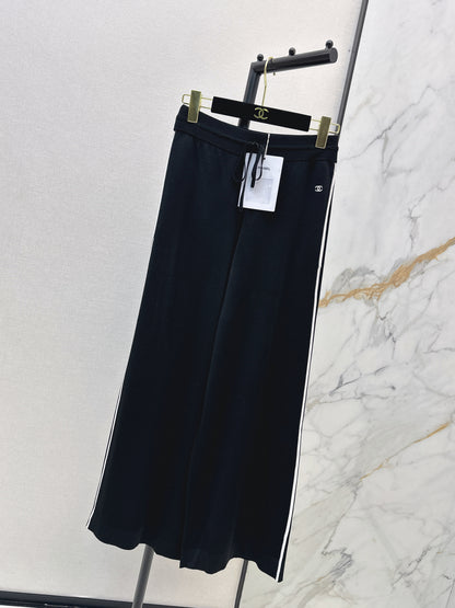 26ss Letter Embroidered Cardigan / Knitted Casual Pants