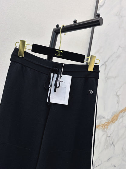 26ss Letter Embroidered Cardigan / Knitted Casual Pants