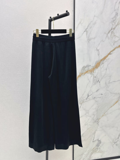 26ss Letter Embroidered Cardigan / Knitted Casual Pants